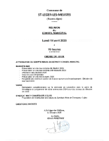 3. Ordre du jour du 14 avril 2025